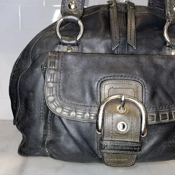 Coach Courtney Leather Dome Satchel Bag - Picture 2 of 16